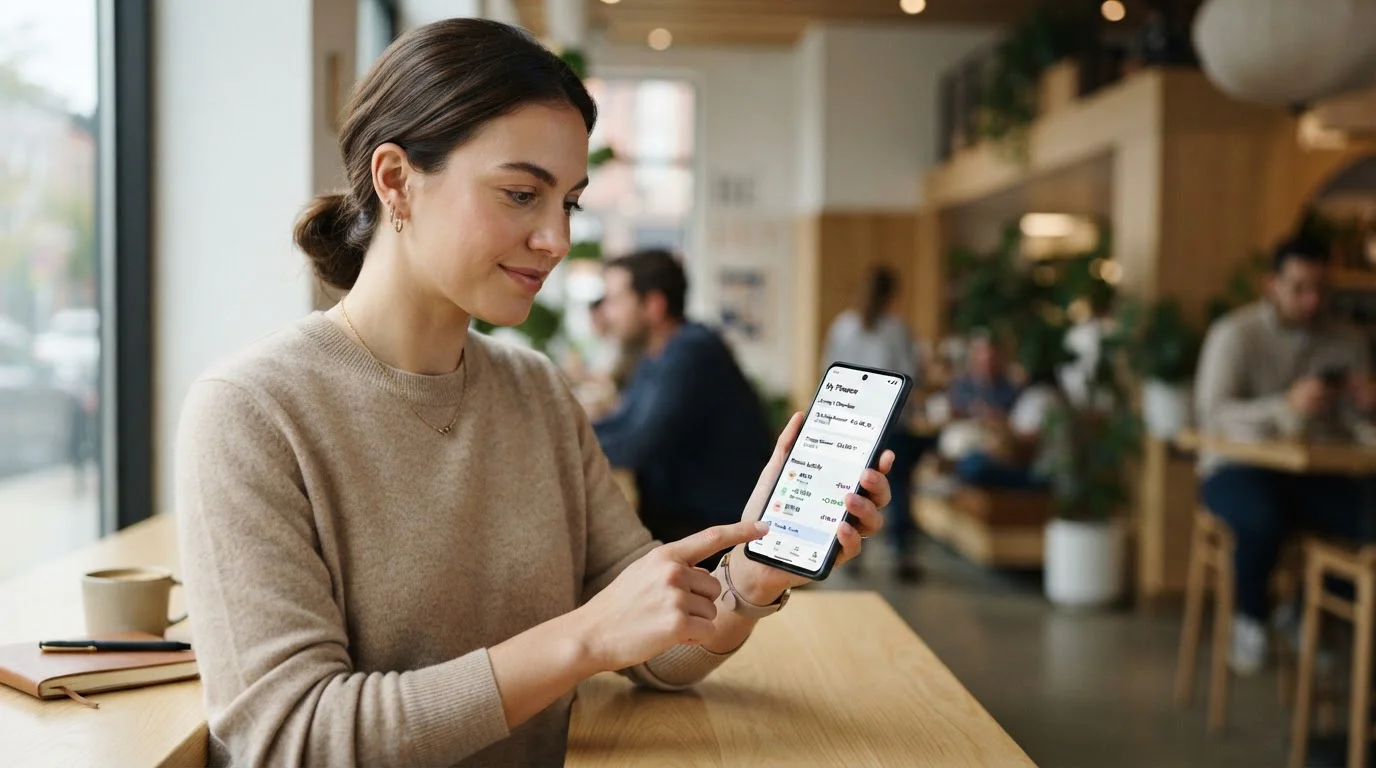 Person using mobile banking app for instant casino deposit via Open Banking